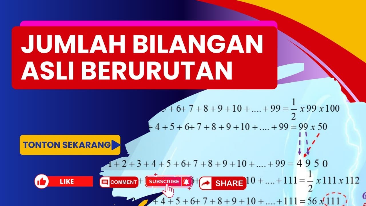 JUMLAH BILANGAN ASLI BERURUTAN