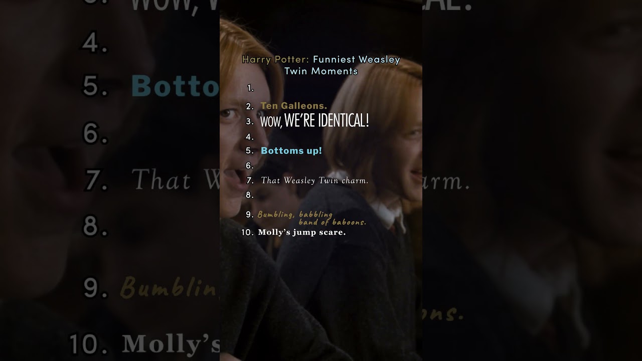Fred and George Weasley's funniest moments #HarryPotter #FredWeasley #GeorgeWeasley