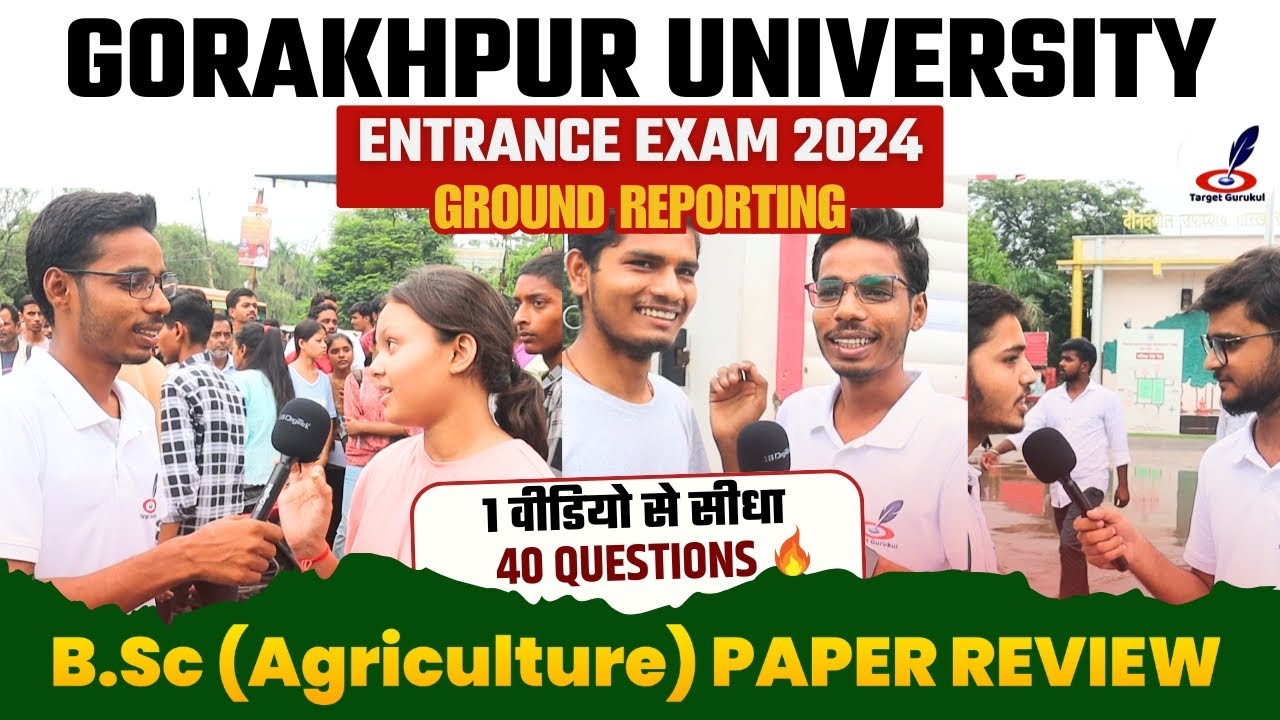 DDU B.Sc (Ag) Ground Reporting 😍| जानते हैं Paper का Level 💯| Entrance Exam 2024 | @TargetGurukul