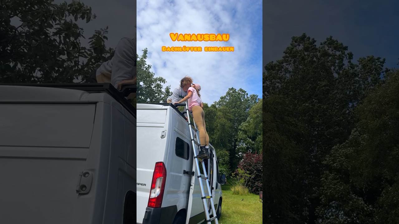 Dachl&uuml;fter verbauen / Vanausbau 🧡⚒️🚐 #vanbuild #vanausbau #diy