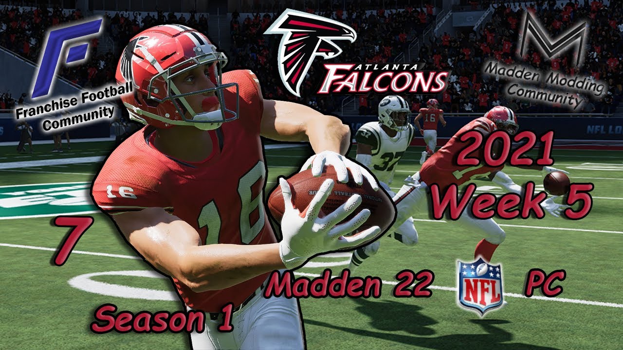 Madden Modding Community Franchise - Running Wild! M22 Falcons vs Jets on CBS S1W5  Ep 7