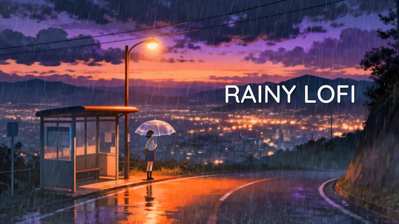 Deep Focus Lofi ☔ Soft Rain & City Lights