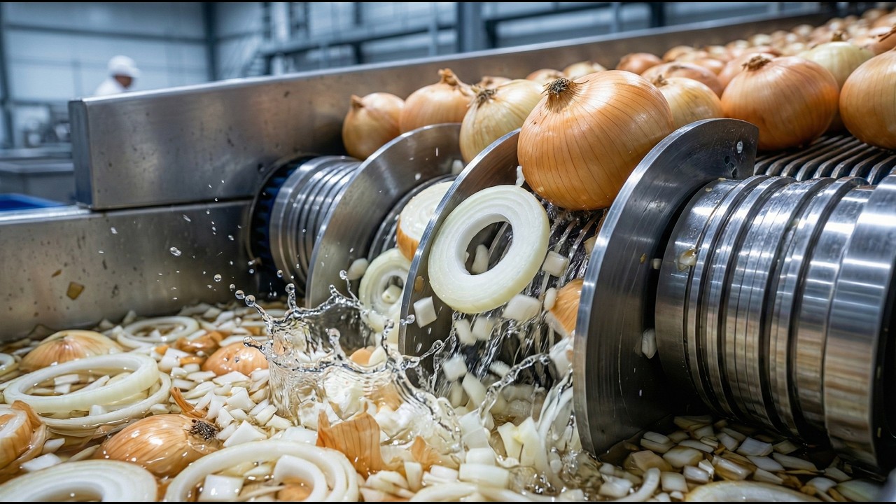 Inside a Factory That Produces Tons of Crispy Onion Rings Every Hour | Full Process