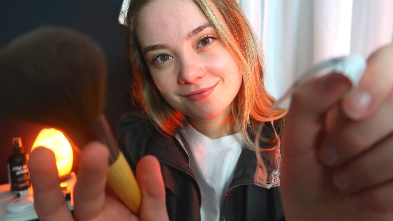 ASMR HOLLYWOOD MAKEOVER ROLEPLAY! Doing Your Makeup, Measuring You, Hair Brushing & Styling!