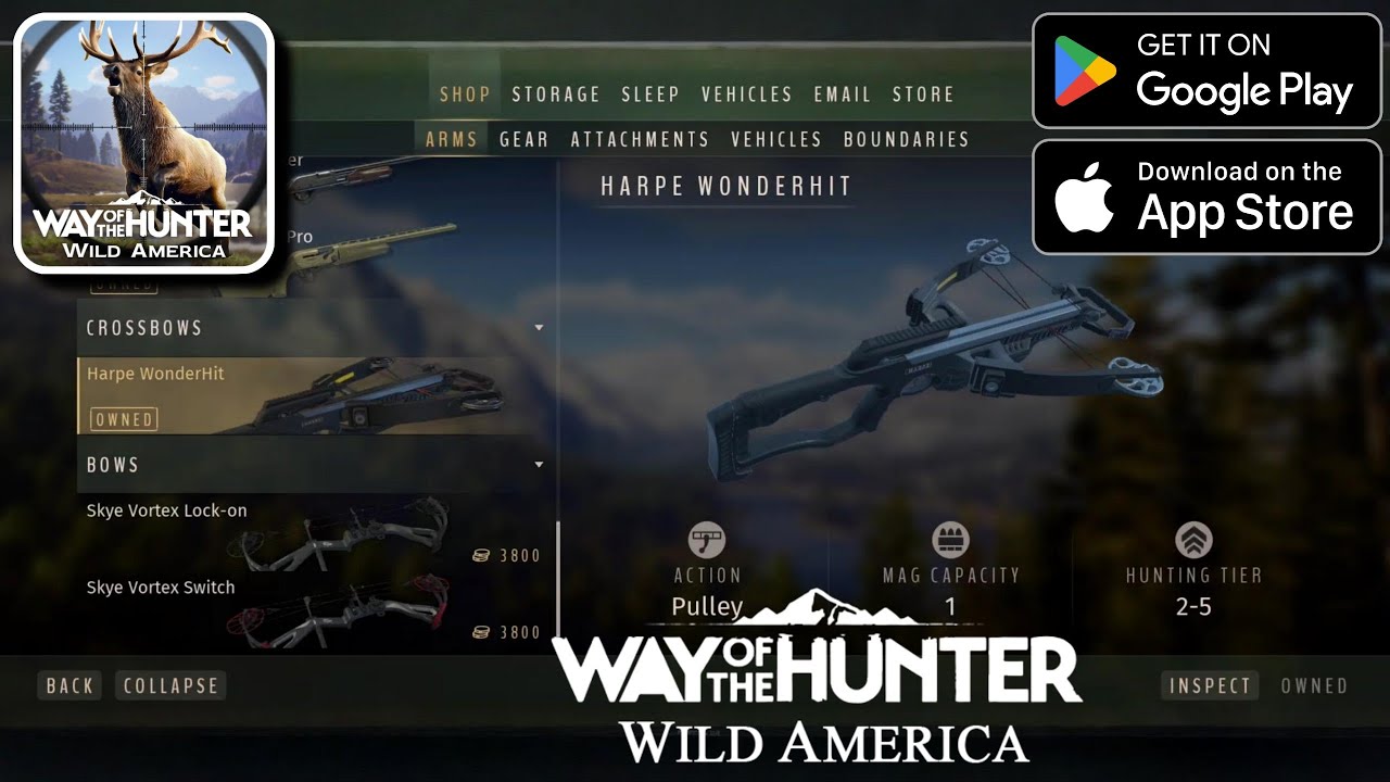 Way of the Hunter Wild America Mobile All Weapons Purchased