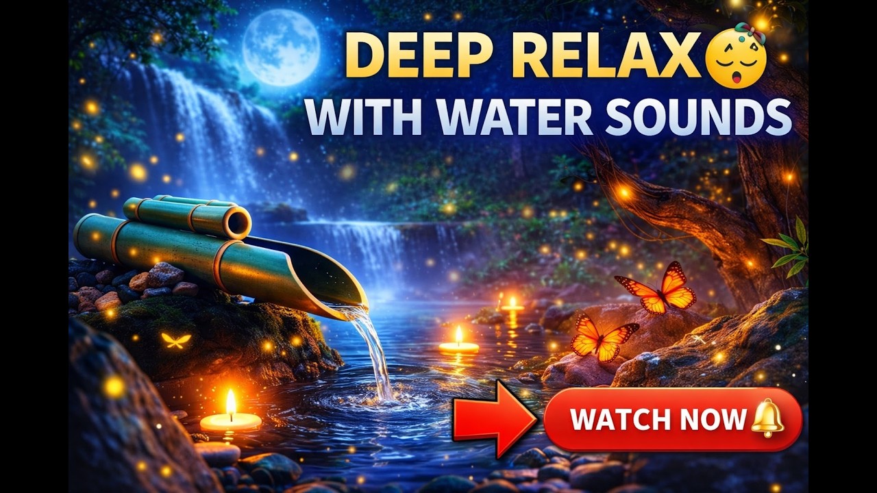 🌊 Peaceful Water Sounds for Deep Relaxation | Sleep, Study & Calm Mind