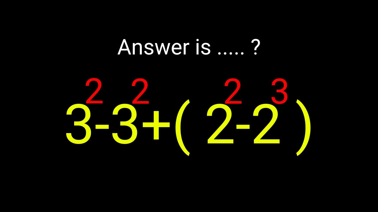 × + – ÷  = ❓ Only 1 in 5 People Can Solve This Order of Operations Question