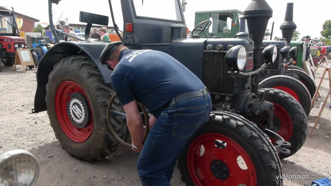 Der Lanz Bulldog Der Motor wird gestartet