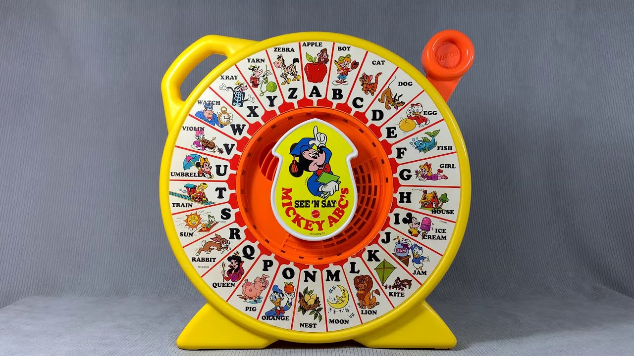 Mickey ABC's - See 'n Say - 1989