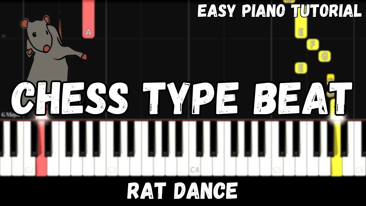 Chess Type Beat - Dancing Rat Meme Song (Easy Piano Tutorial)