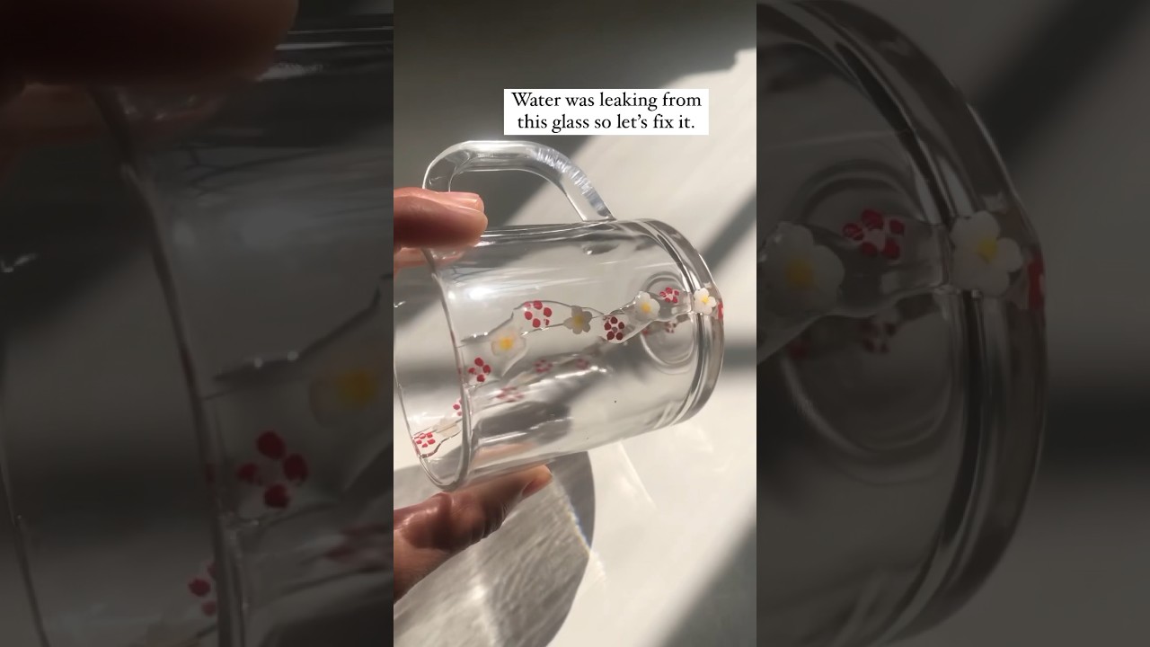 Let's fix the broken glass with the help of UV resin | #tipsandtricks #youtubeshorts #ytshorts