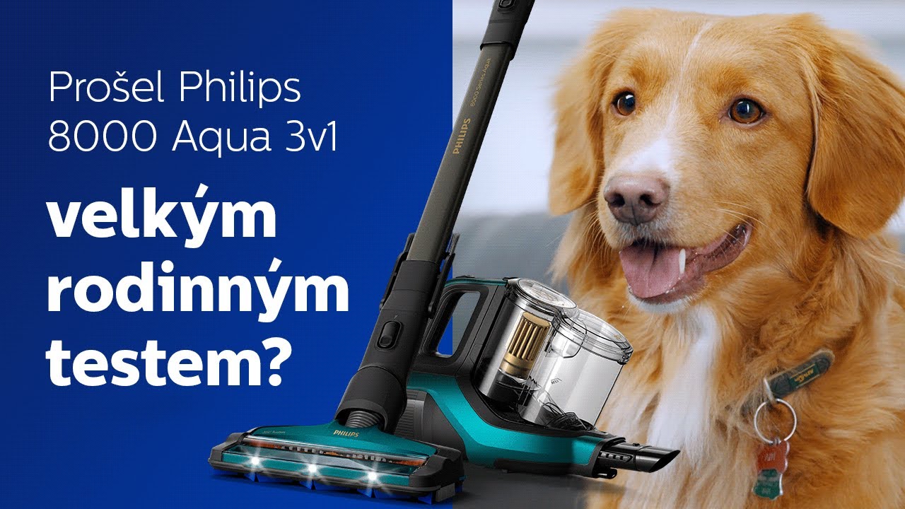 Velký rodinný test vysavače Philips 8000 Series Aqua 3v1