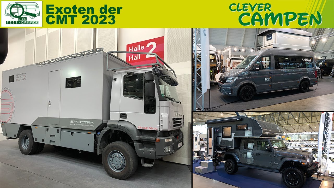 Die etwas anderen Wohnmobile - variabler Kastenwagen, LKW und Aufsetzkabinen suchen spezielle Fans.