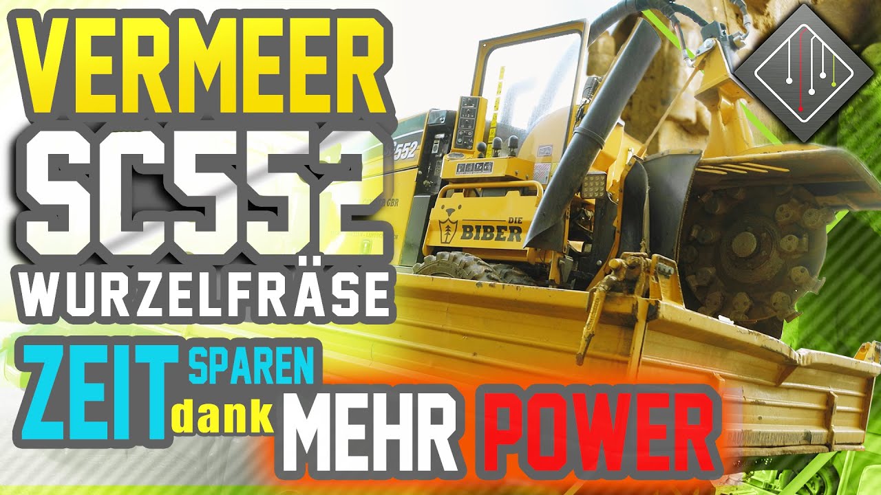Vermeer SC552 Wurzelfräse | Schneller voran kommen mit unserer Optimierung | mcchip-dkr