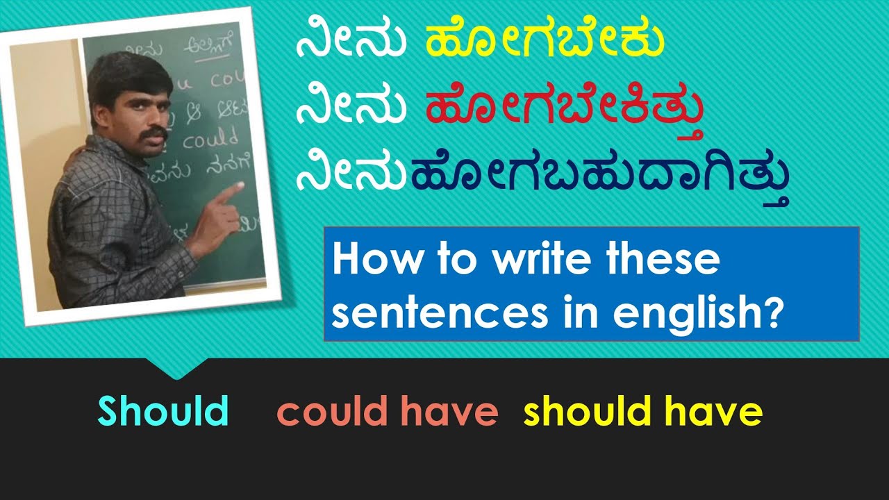 Should, should have, could have in sentences| Sentence| Spoken English