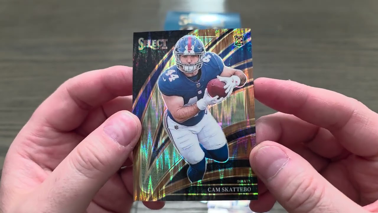 Nice pull!!! Cam Skattebo numbered! 2025 NFL Select Rip!!!