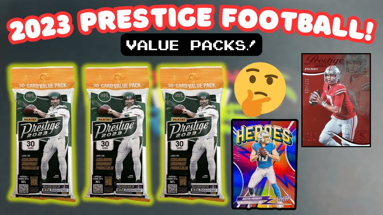 BEST FORMAT? 2023 Prestige Football Value Pack Review! 10 Packs!