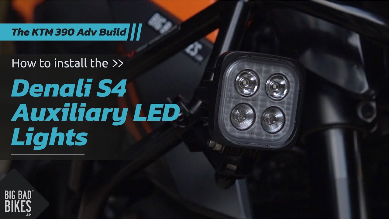 KTM 390 Adventure Build | Denali S4 Auxiliary LED Lights | Big Bad Bikes