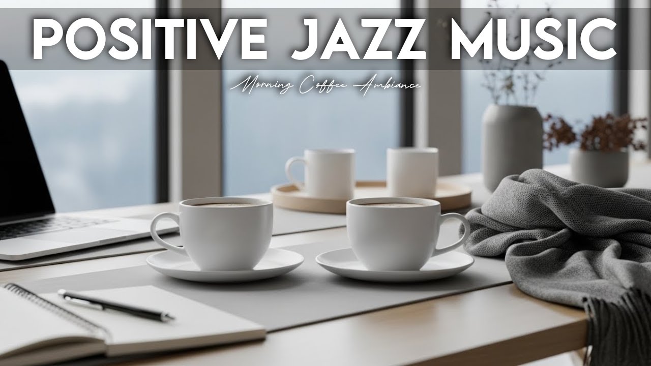 Positive Jazz Music ☕ Coffee Shop Ambiance Jazz Music & Bossa Nova for study,work,focus.
