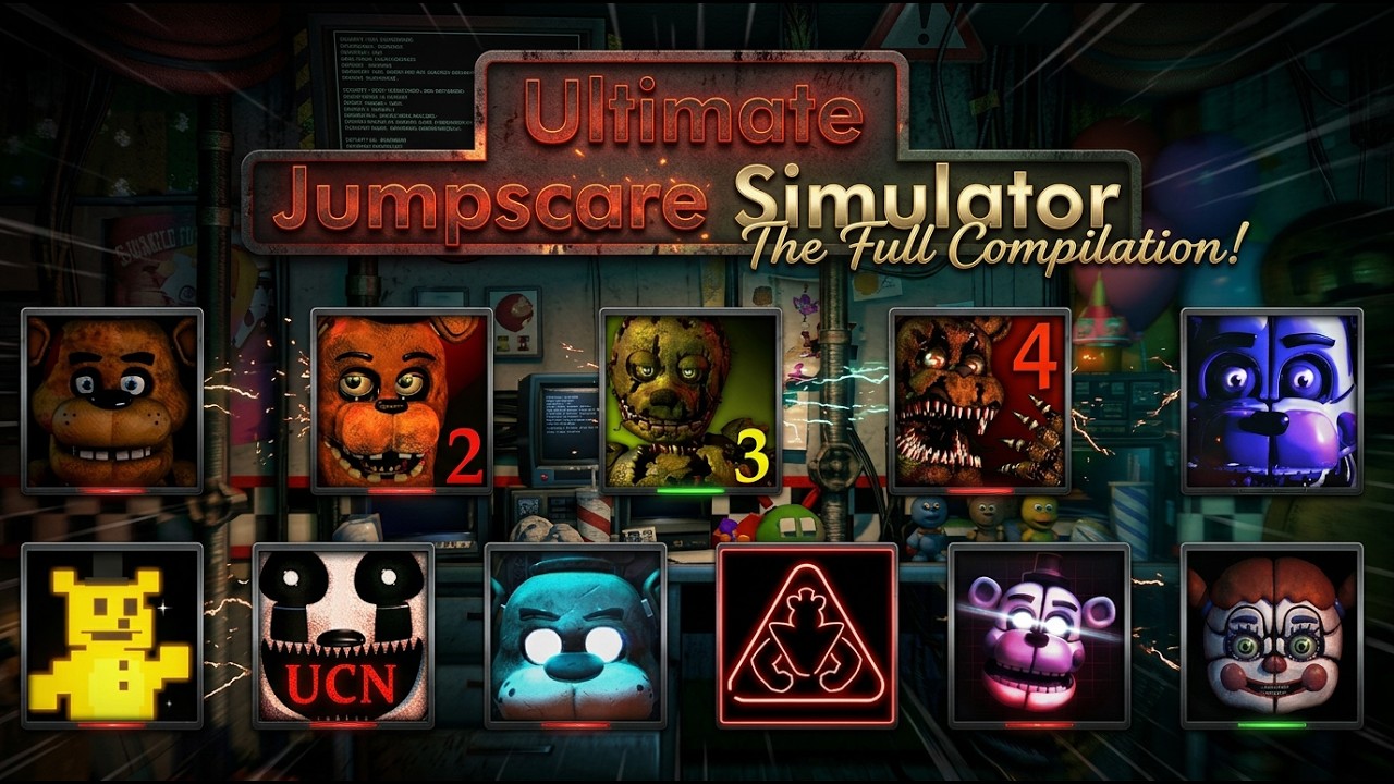 FNaF ALL JUMPSCARES in 4K (2014 - 2026)