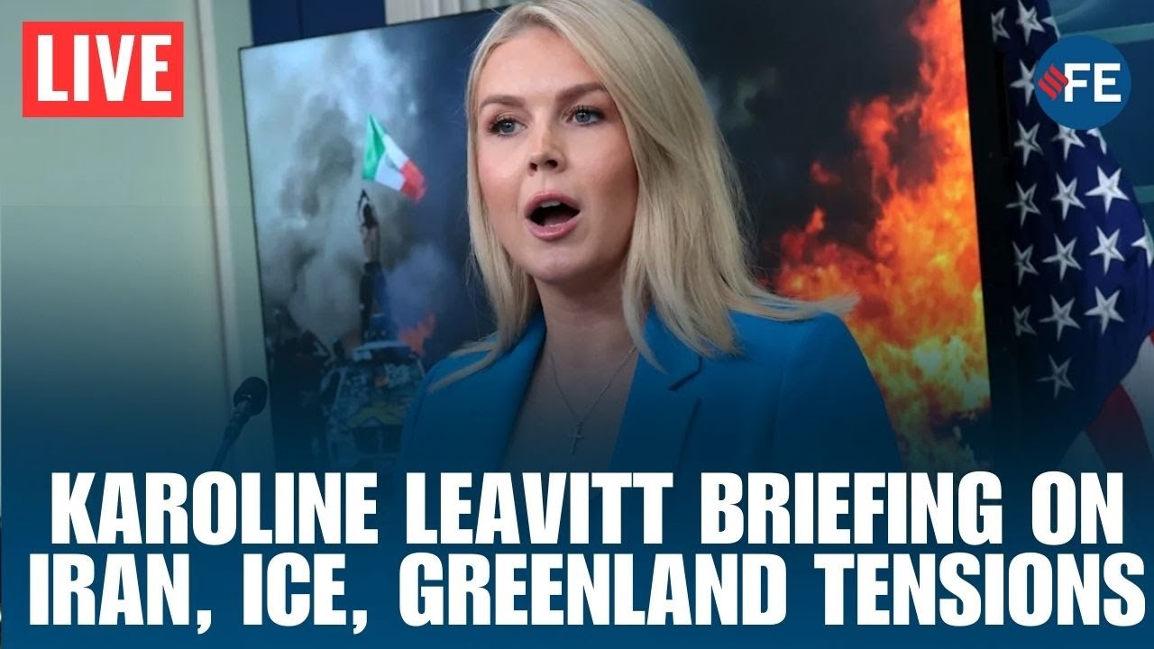 Karoline LIVE: White House Press Briefing on Iran, ICE, Greenland Tensions | US News | Trump