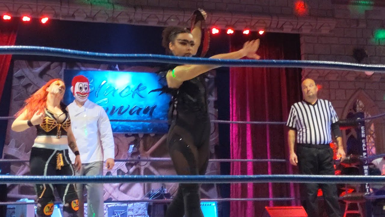 Ginger Deadman & Sage Sin vs Marcus Eriks & Black Swan Indy Wrestling! BOTW Lompoc CA 09/30/23