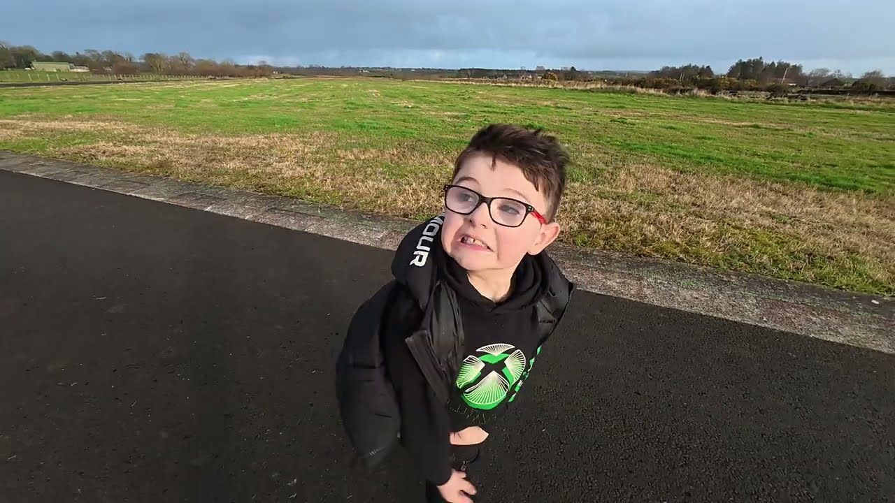 Me & Granda testing new glider plane