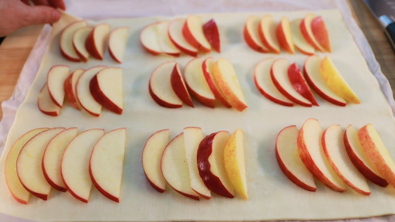 Если у вас есть 2 минуты и 1 рулет слоеного теста, приготовьте этот вкусный десерт! 2 рецепта! № 863