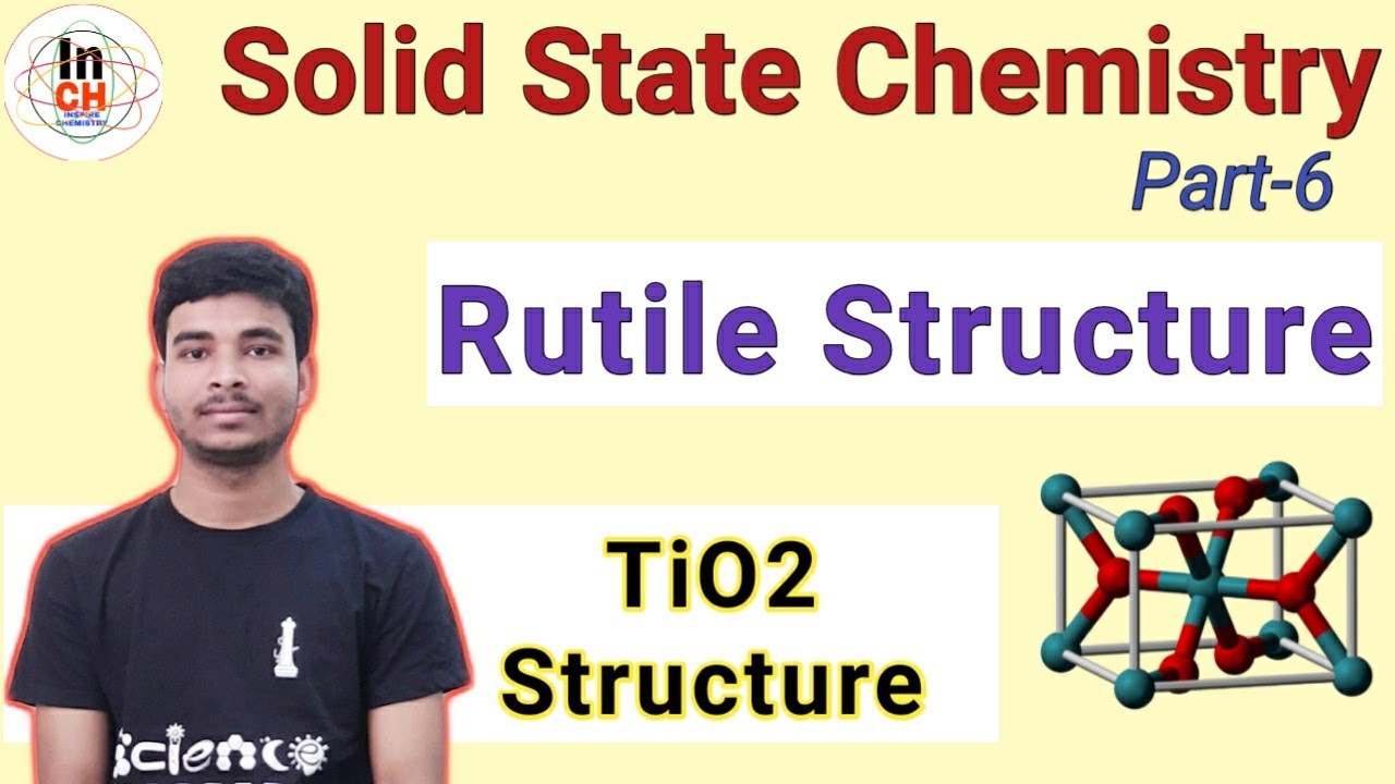Rutile Structure (TiO2), it's use, packing arrangement, Solid state Chemistry part-6,  JAM/NET/GATE