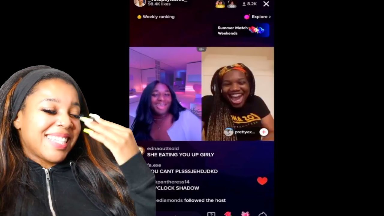 Psyiconic & Prettyaxme ROASTING Each Other on TikTok Live | Reaction