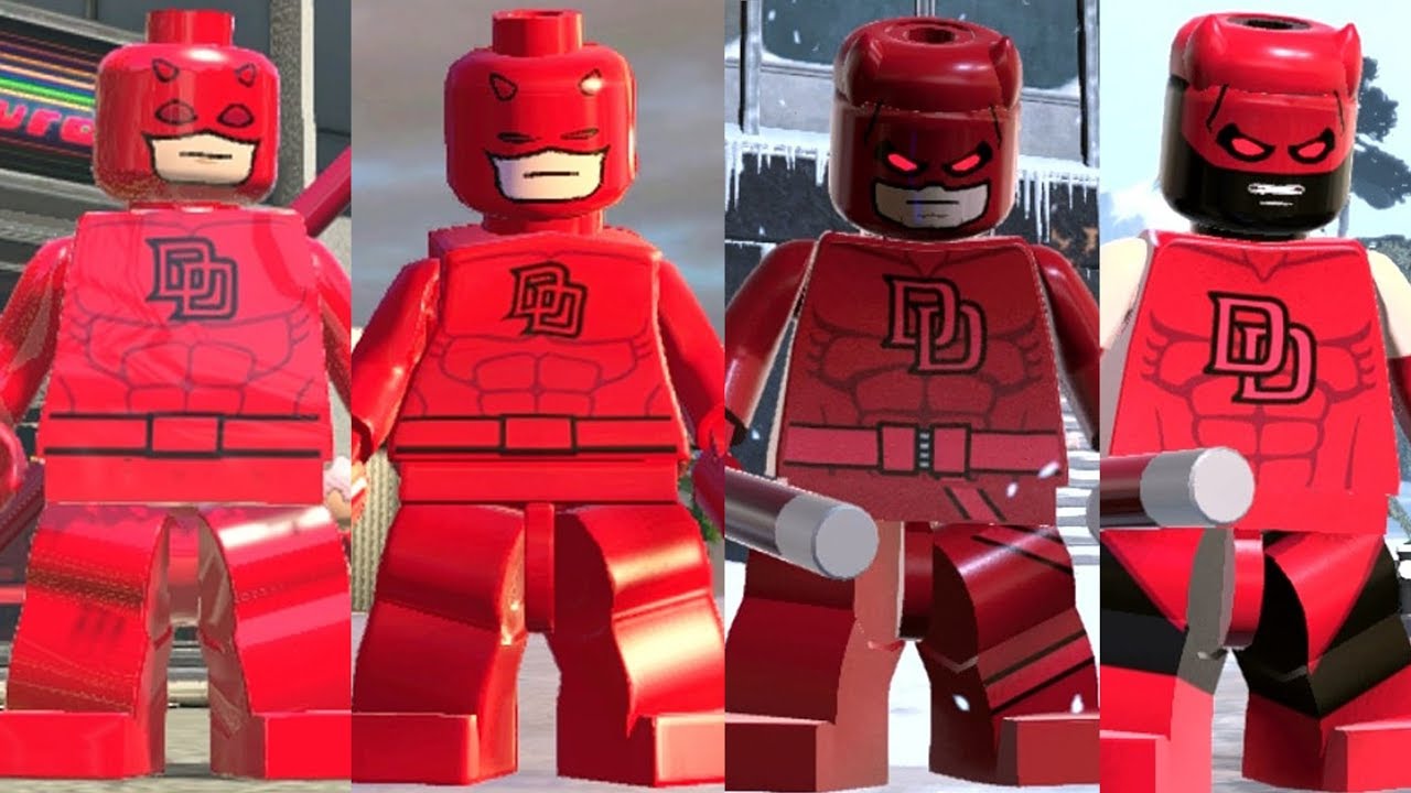 Эволюция Сорвиголова в Lego Marvel Videogames (2013 - 2018)