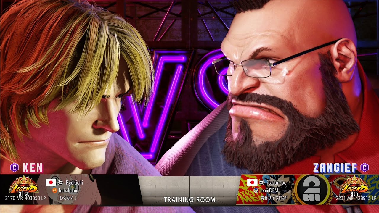 Ryukichi (Ken) vs Itazan (Zangief)：りゅうきち（ケン）vs 板ザン（ザンギエフ）