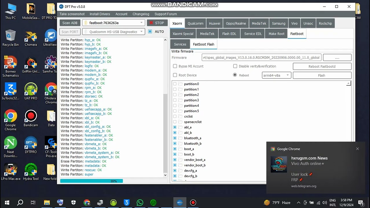 Redmi note 11 (SPES) Auth Free Dft pro Flash One Clack Hang Logo Done 100% Working ohideraunlocker