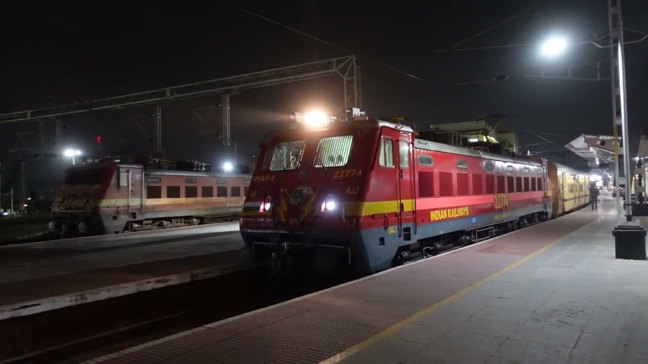 MGR Chennai Central - Alappuzha SF Express  (22639) departing from Coimbatore Jn. | SUPR WORLD
