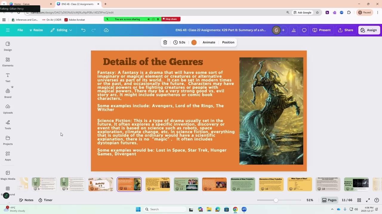 ENG4E Class 22: Unit 2, K29, Part B, Culminating Activity