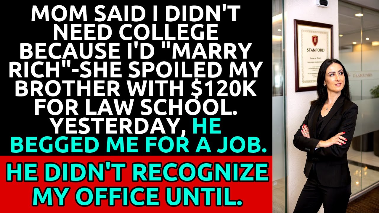 Mom Gave Him $120K for Law School—Now He’s Begging Me for a Job