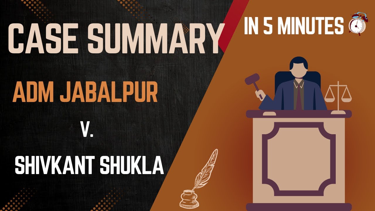 ADM Jabalpur v. Shivkant Shukla Explained in 5 Mins | Darkest Judgment in Indian Legal History?