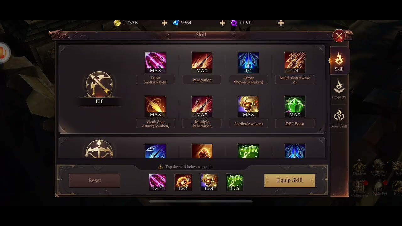 MU Dark Epoch | ENE ELF Build | Constellation | Property | Set | Stats | Own Build
