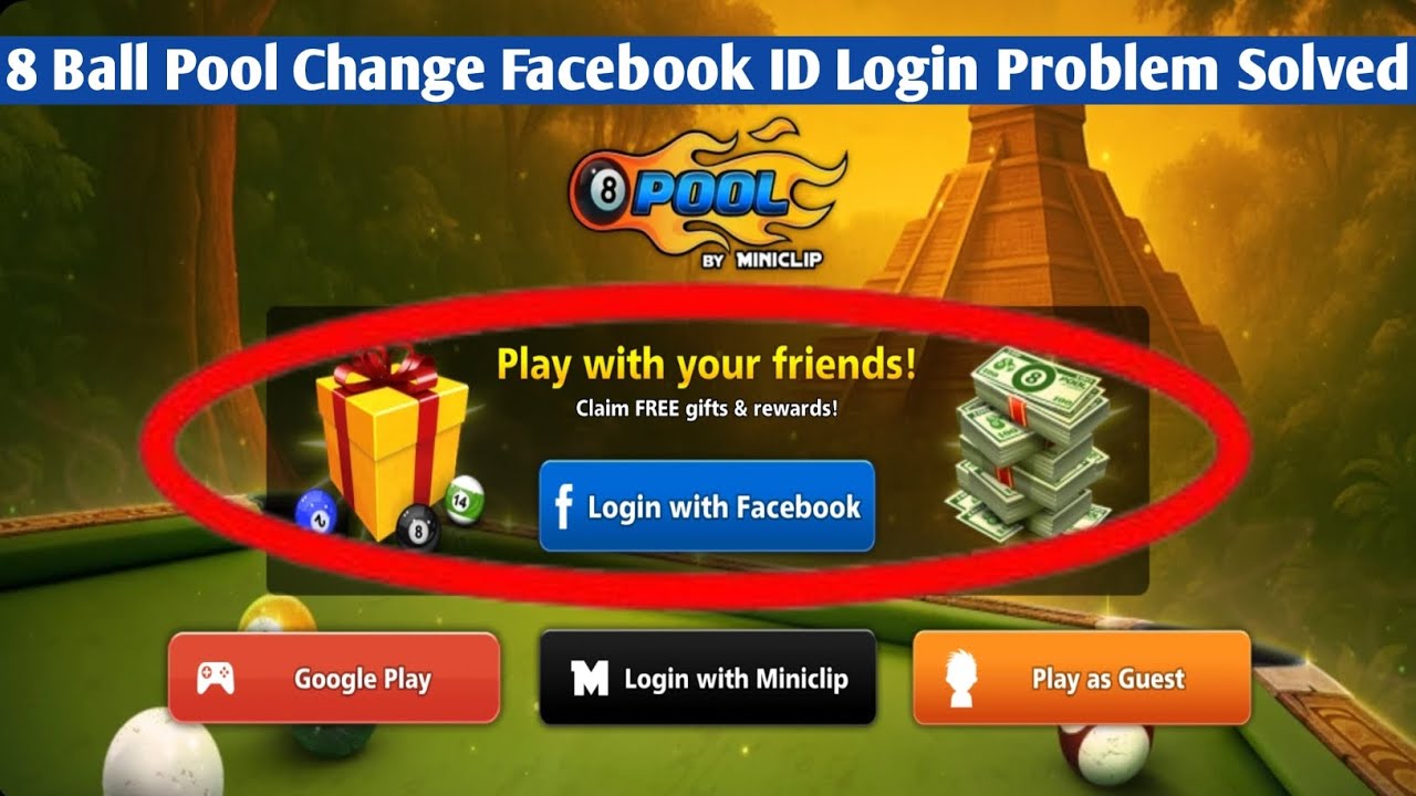How to Login from One Facebook Account to Another Facebook Account in 8 Ball Pool