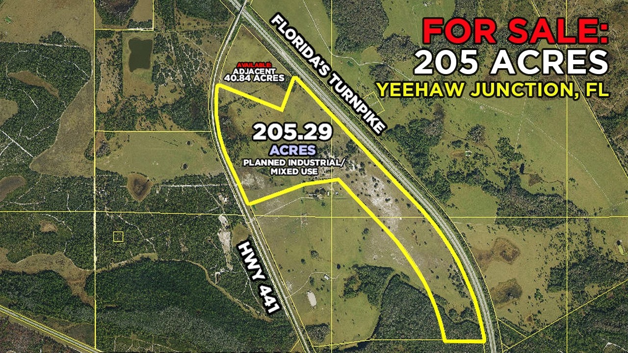 For Sale: 205 Acres in Yeehaw Junction, FL
