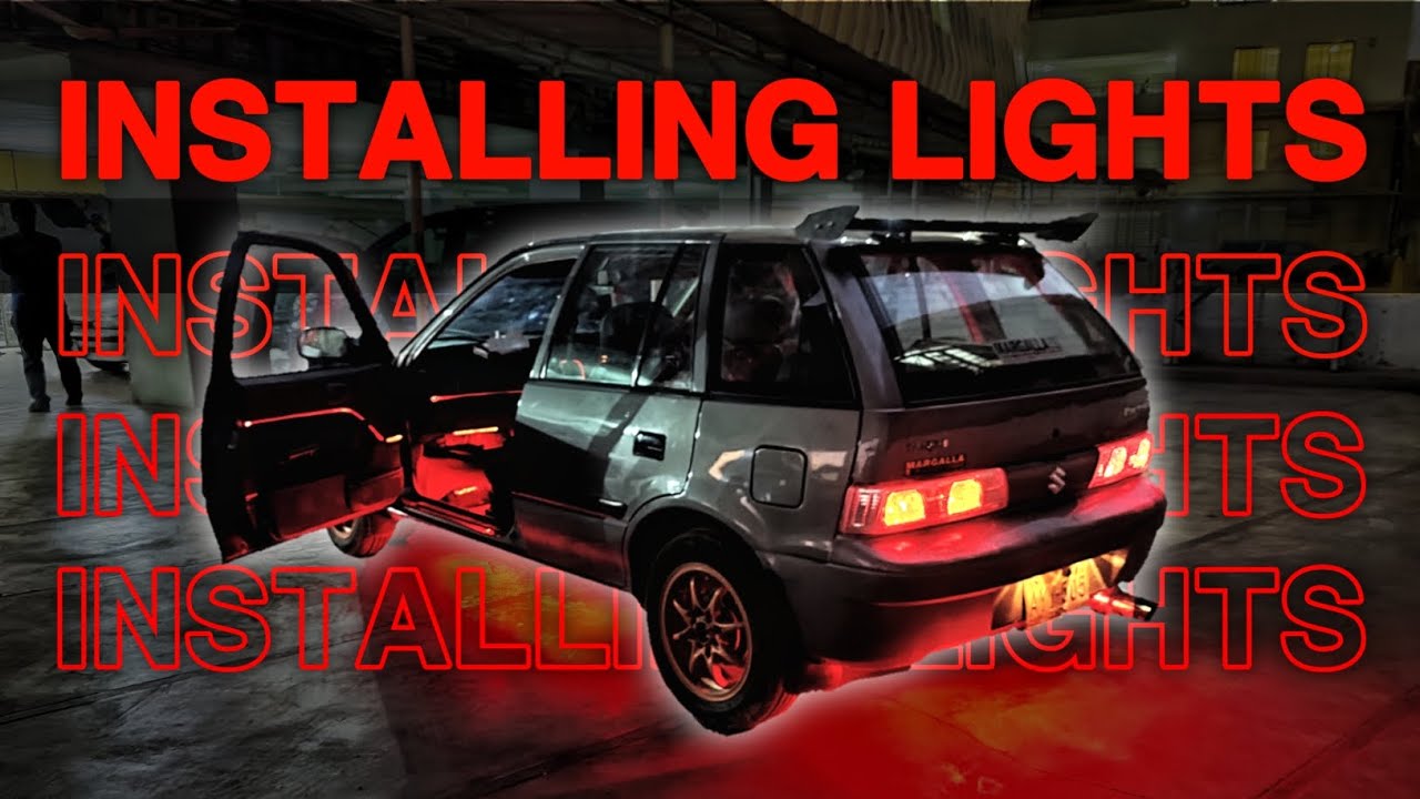 Installing Car Ambient Interior Light 💯 | Best Interior  Neon Lights For All Cars🔥 | Suzuki Cultus