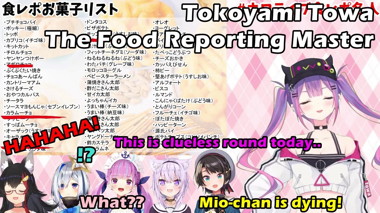 Tokoyami Towa The Food Reporting Master【Hololive English Sub】