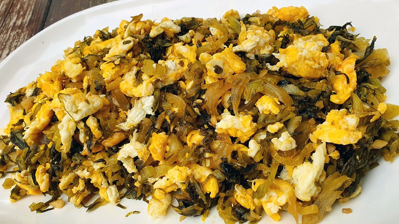 ผัดผักกาดดองใส่ไข่ ผัดวิธีนี้ยังไงก็อร่อย ไม่เละไม่แฉะ สูตรร้านข้าวแกง