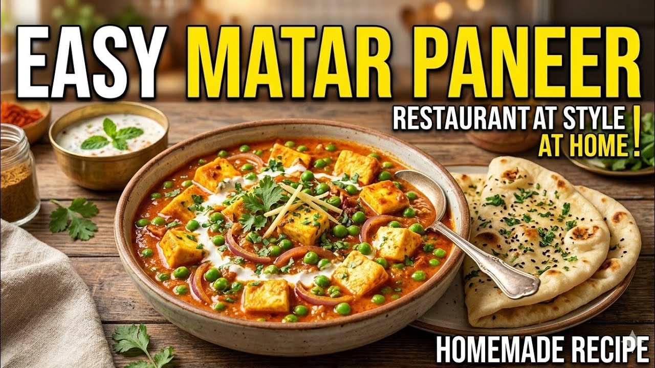 Super Tasty Matar Paneer  | Matar Paneer Recipe | Easy Matar Paneer Recipe | Live Cook Matar paneer 