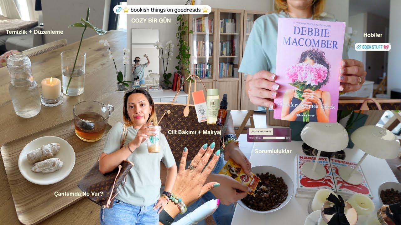 Cozy Vlog | Cilt Bakımı, Makyaj, Temizlik Motivasyonu ve Küçük Keyifler ☕️🤎🍪