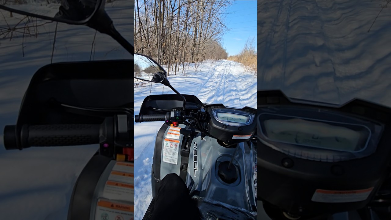 linhai Yamaha M550L по снегу
