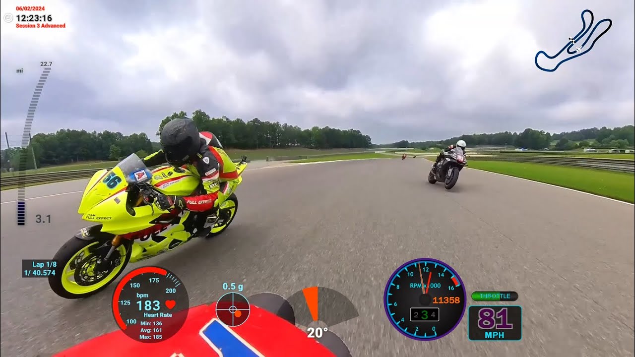 Stalked by my old Novice group leader at Barber Motorsports Park 6/2/24 STT Advanced Session 3