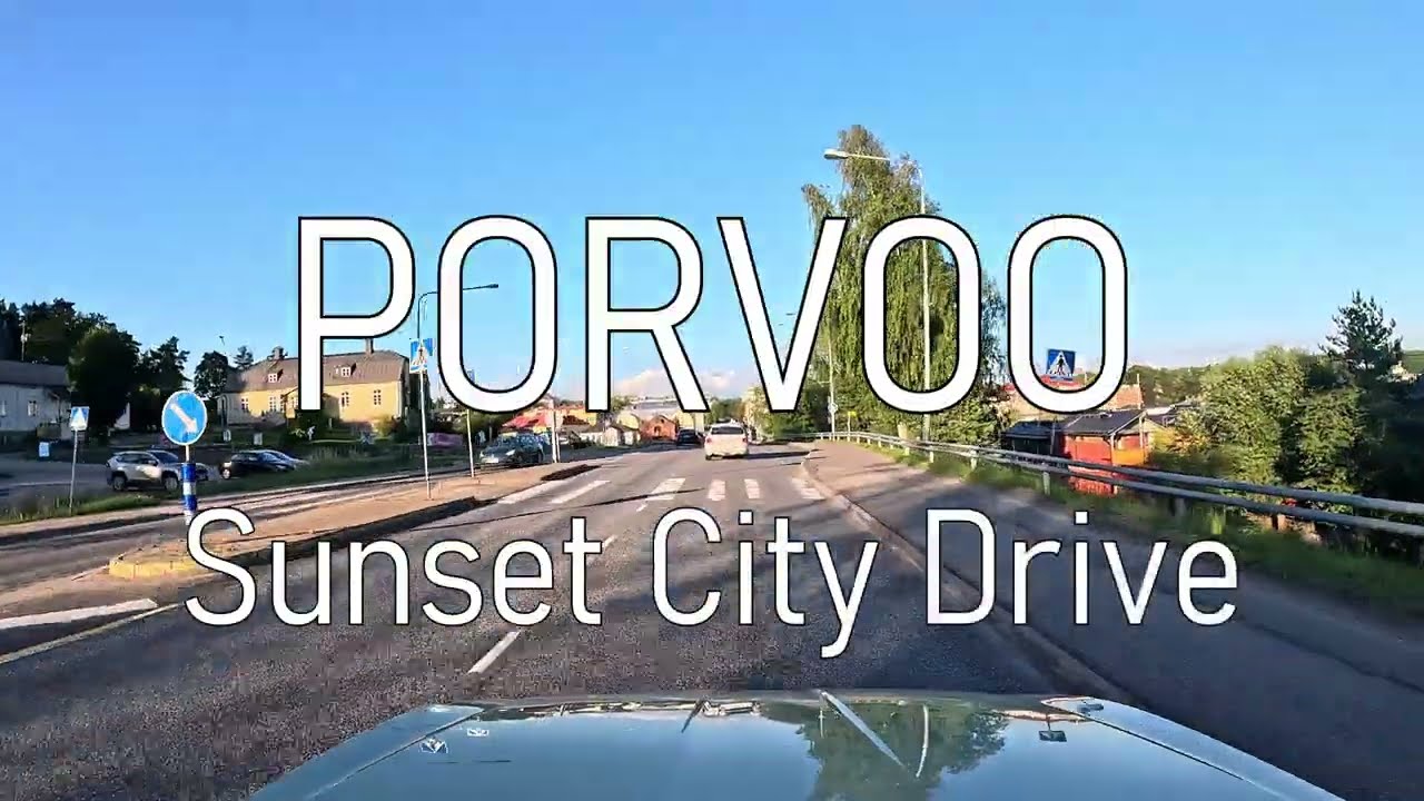 PORVOO 4K - Sunset City Drive