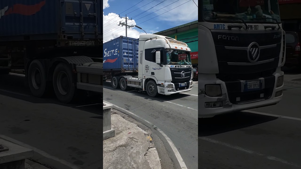 FOTON TRUCK #big #white #cargo container #cargotransport #longdrive...