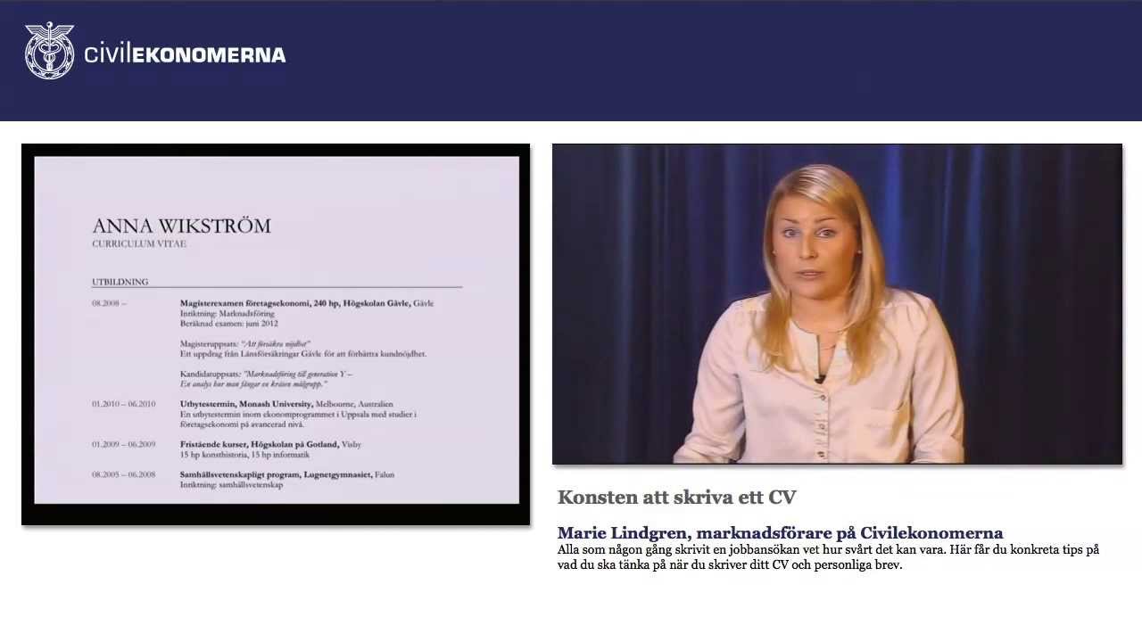 Konsten att skriva ett CV